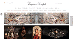 Desktop Screenshot of empire-antyki.com